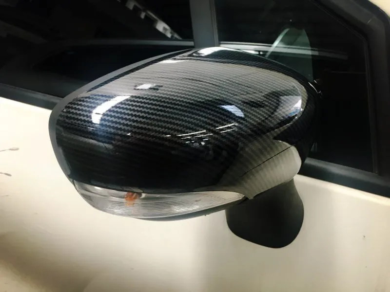 For Renault Captur 2013 2014 2015 ABS Carbon Fiber Vein Side Door