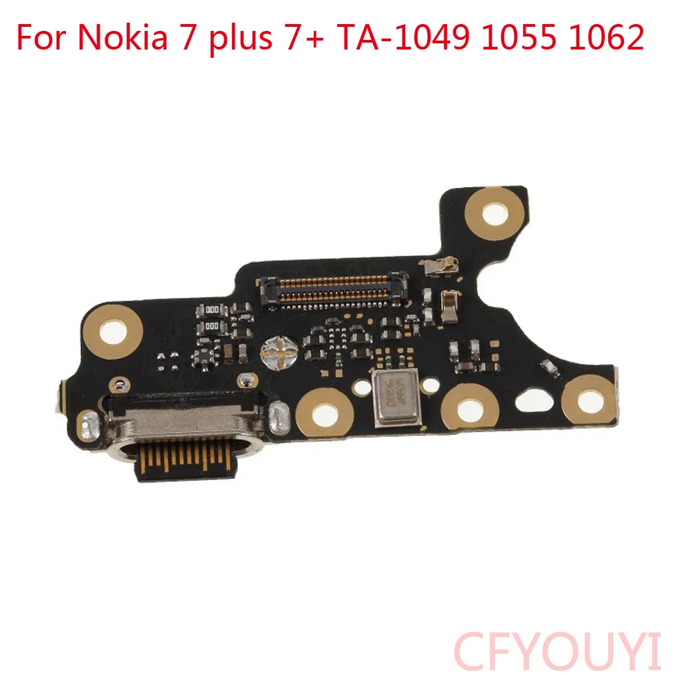 5 шт./лот для Nokia 7 plus + TA-1049 1055 1062 USB порт зарядки док-станция соединительная плата