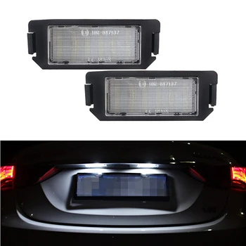 

2pcs Canbus LED License plate light 12V 6000K Super Bright White For Hyundai I20 Veloster FS XG Terracan HP Coupe GK For Kia Rio