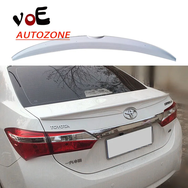 2014 2015 2016 Corolla ABS Plastic Unpainted Primer Rear Lip Spoiler