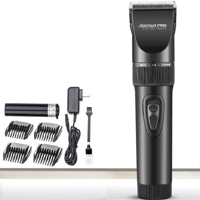 Titanium ceramic blade Rechargeable hair clipper with lithium battery