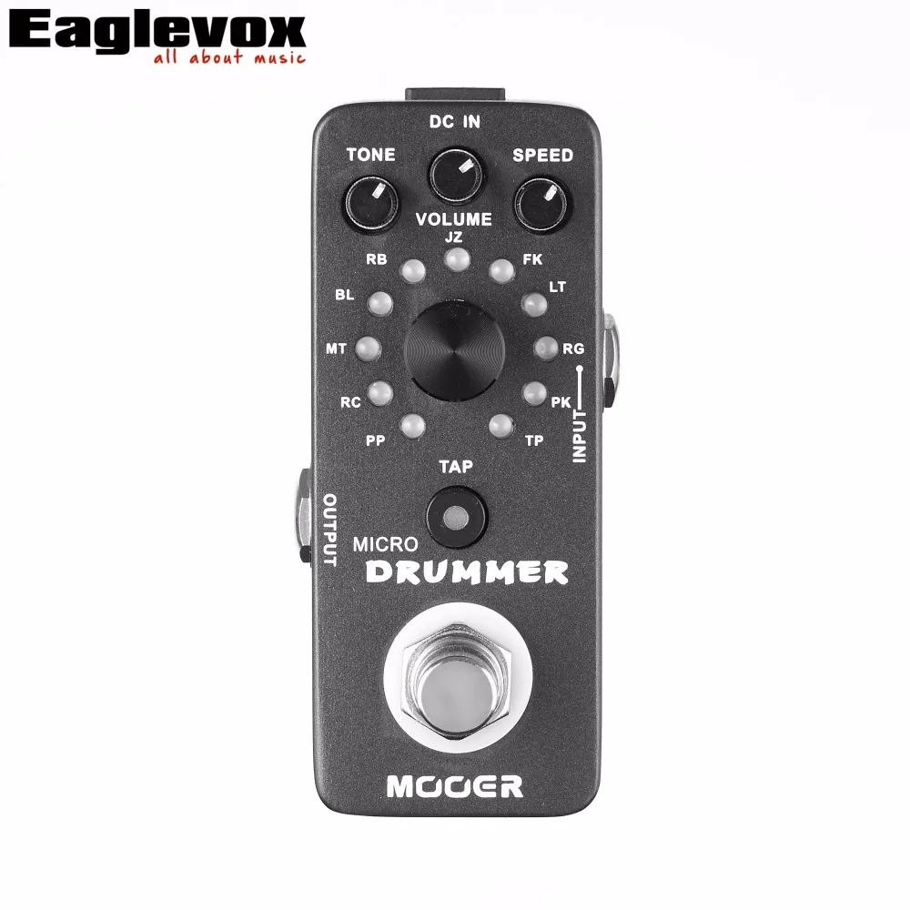 Mooer Micro Drummer цифровой драм-машина гитары педаль эффектов 121 Drumbeats Elecitric бас | Спорт и