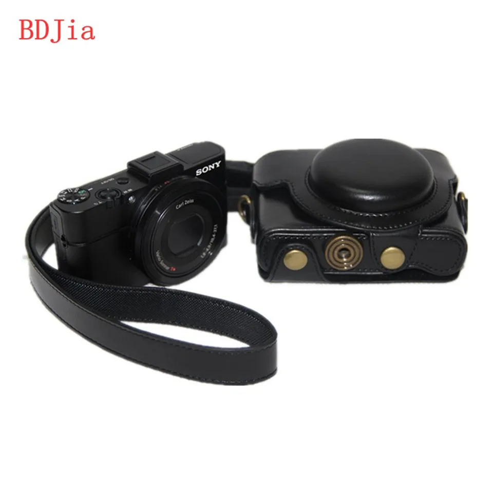 Новый чехол из искусственной кожи с масляной кожей для камеры Sony RX100M7 M6 M5A M5 M4 M3 M2