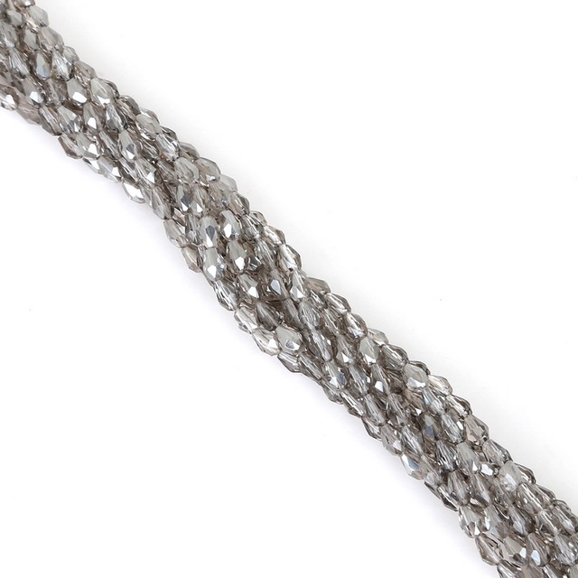 3mm Teardrop Austria Crystal Beads Water Drop Faceted Glass Beads Loose Spacer Beads For Jewelry Making DIY