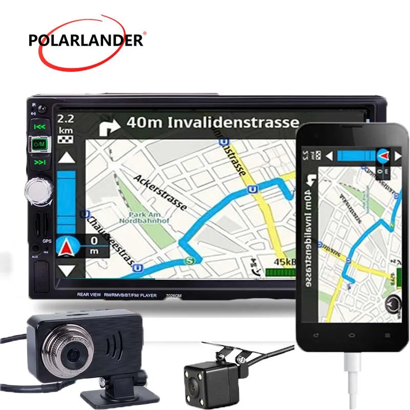 

2018 new 7026GM GPS Navigation 7'' Car Radio Mirror Link 2 Din with Rear View Camera/DVR Bluetooth MP4 MP5 player