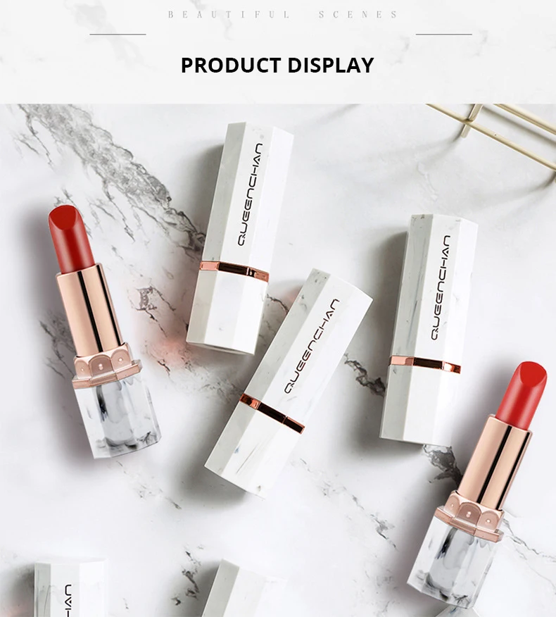 12 color marble Moisturizing matte lipstick (17)