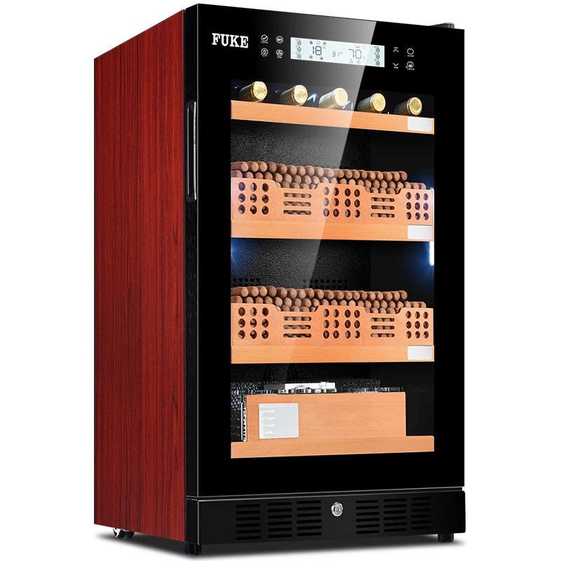 FUKE шкаф для сигар humidor светодиодный светильник кулер Humidor вина FK-28CW2 | Дом и сад