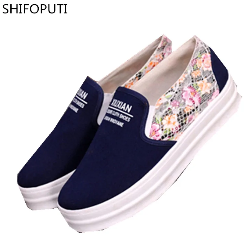 2017 New Fashion Small White font b Shoes b font Spring and Autumn Canvas font b