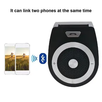 

Car Bluetooth Kit T821 Handsfree Phone Support Speaker Wireless Car Kit Mini Visor Hands Free Calls