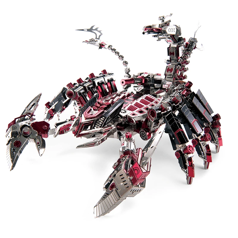 Модель 2018 Microworld Red devils scorpion DIY лазерная резка пазл модель робота животного 3D