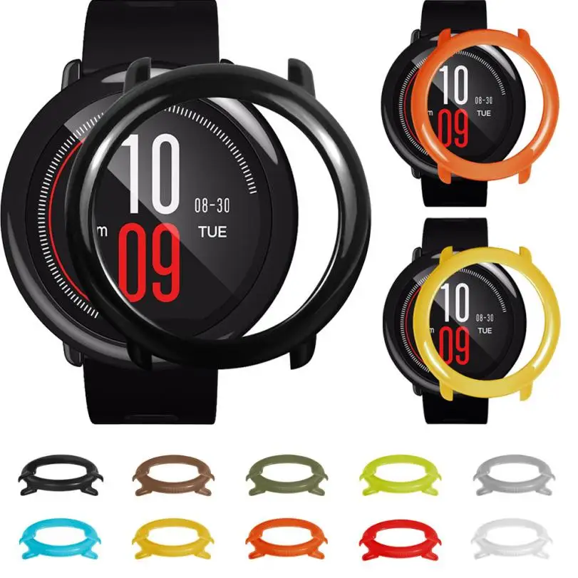 

Slim Frame Colorful PC Case Cover Protect Shell For HUAMI for AMAZFIT for Smart Watch wearable devices for smartwatch relogios