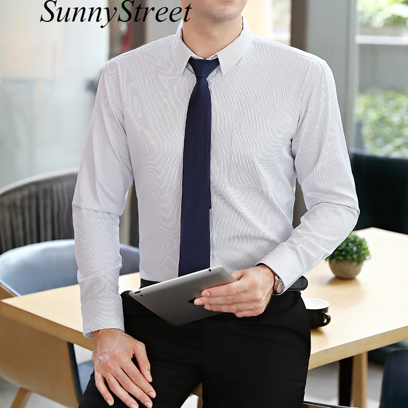 Sleeve Blue stripe Bank Clerk Wear 