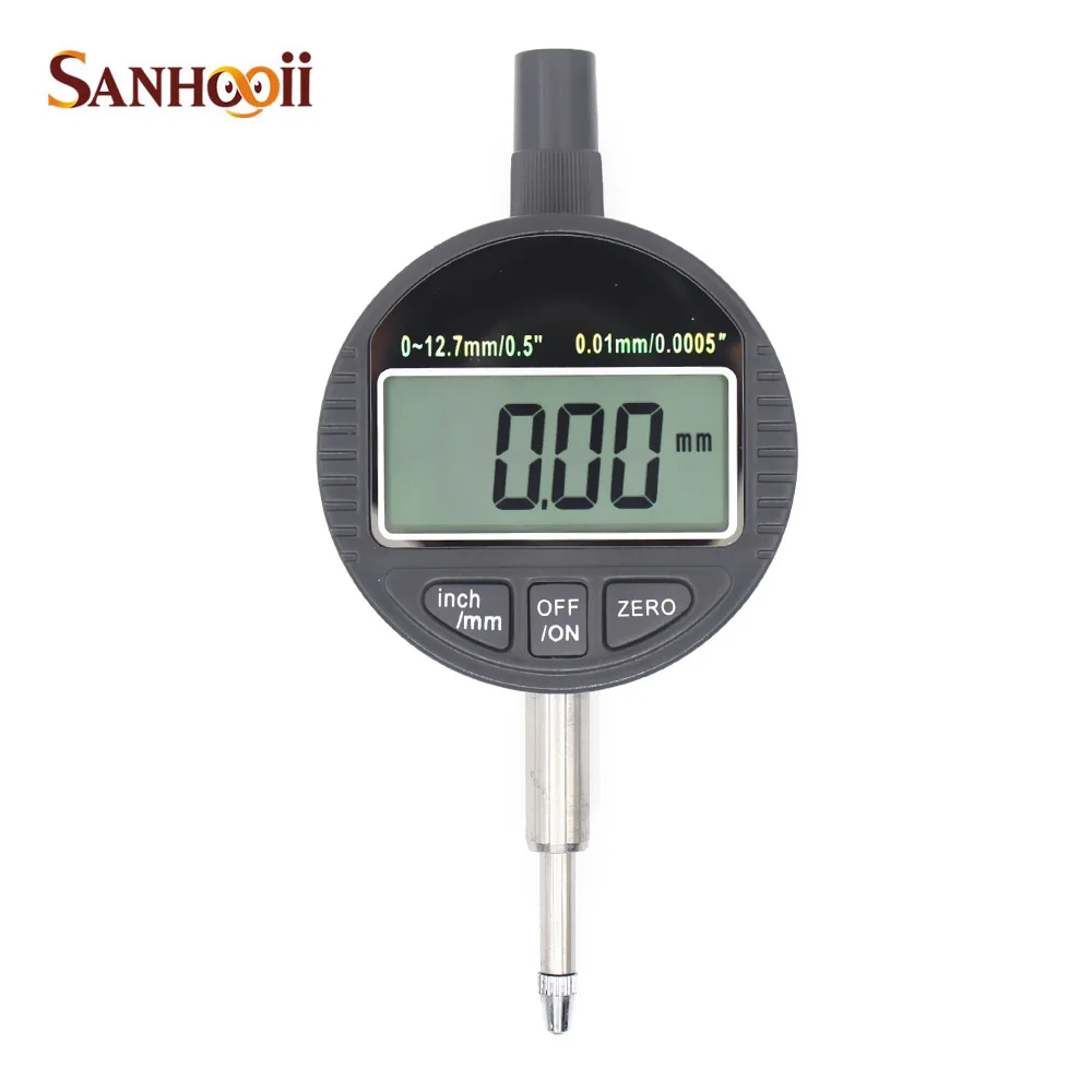 

Sanhooii Precision Digital 0.01mm/0.0005" Dial Indicator Accuracy Measurement Instrument Gauge Tool