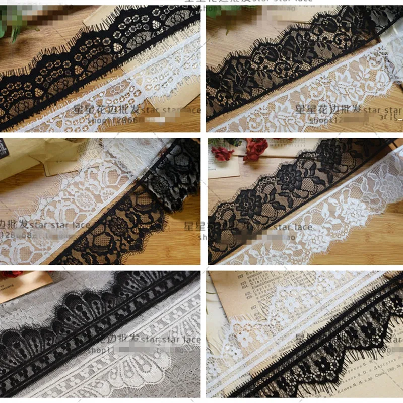 

3yards long hot selling in best price eyelash chantilly lace traditional wedding lace fabric white ivory Table Cloth DIY Crafts