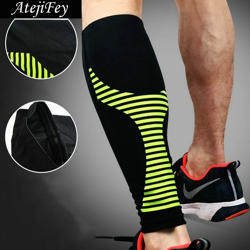 1 Pair Elastic Compression Calf Sleeves for Basketball Running Jogging