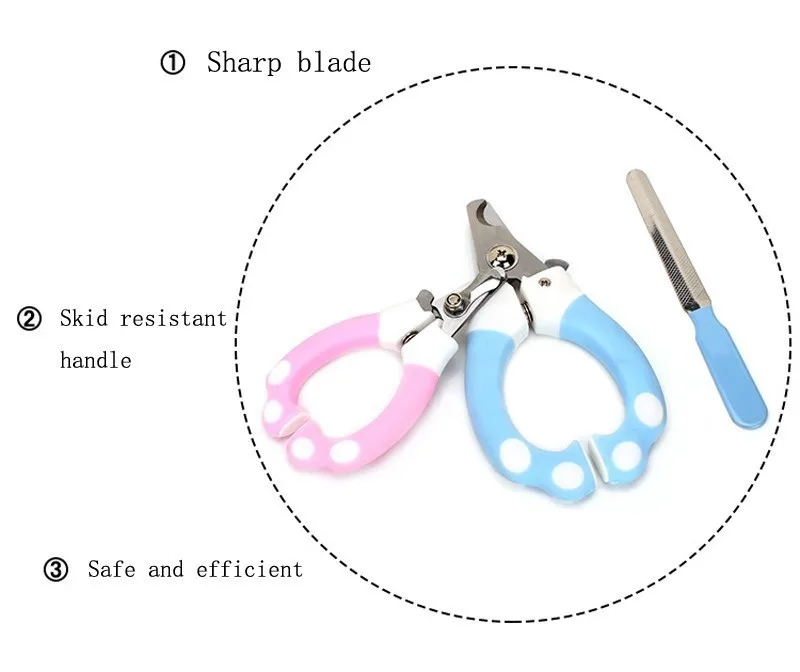 Профессиональные ножницы для стрижки ногтей для собак и кошек, ножницы для ухода за ногтями из нержавеющей стали для всех домашних животных