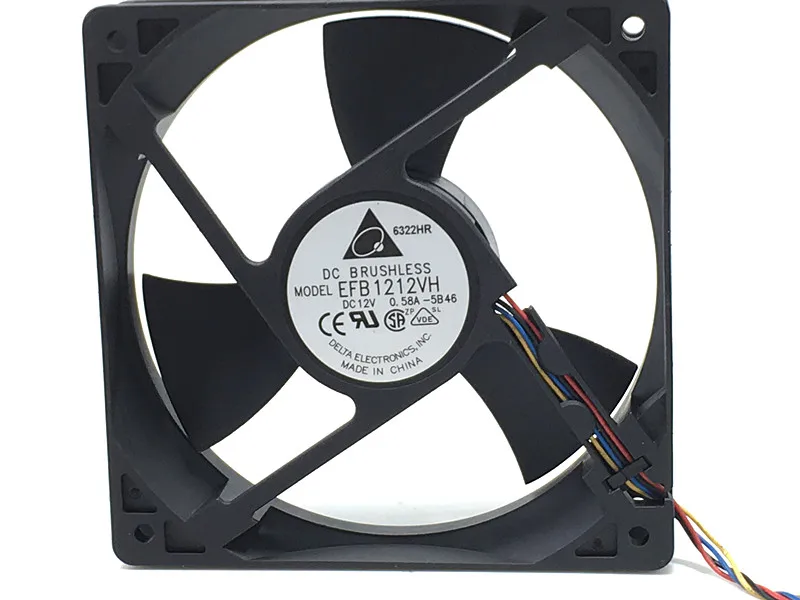 

3-проводной кулер для сервера Delta Electronics EFB1212VHE R00 F00 DC 12 В 120 А 120x38 мм