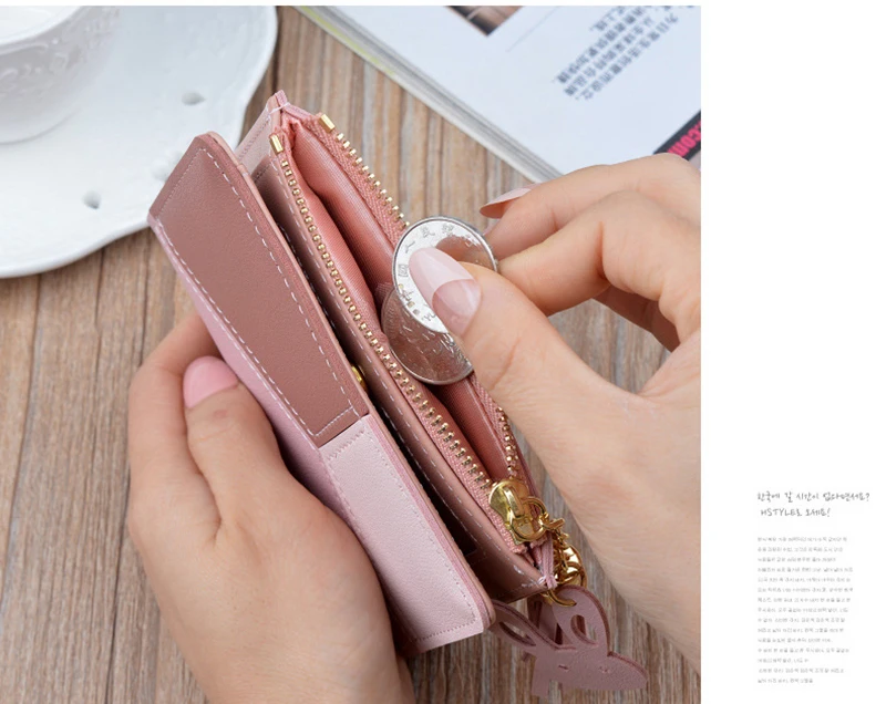 Mini Patchwork Womens Small Wallet Female Purse Luxury Leather Lady Wallets Bags and Purses Women Purses Ladies Wallets Cute Bag