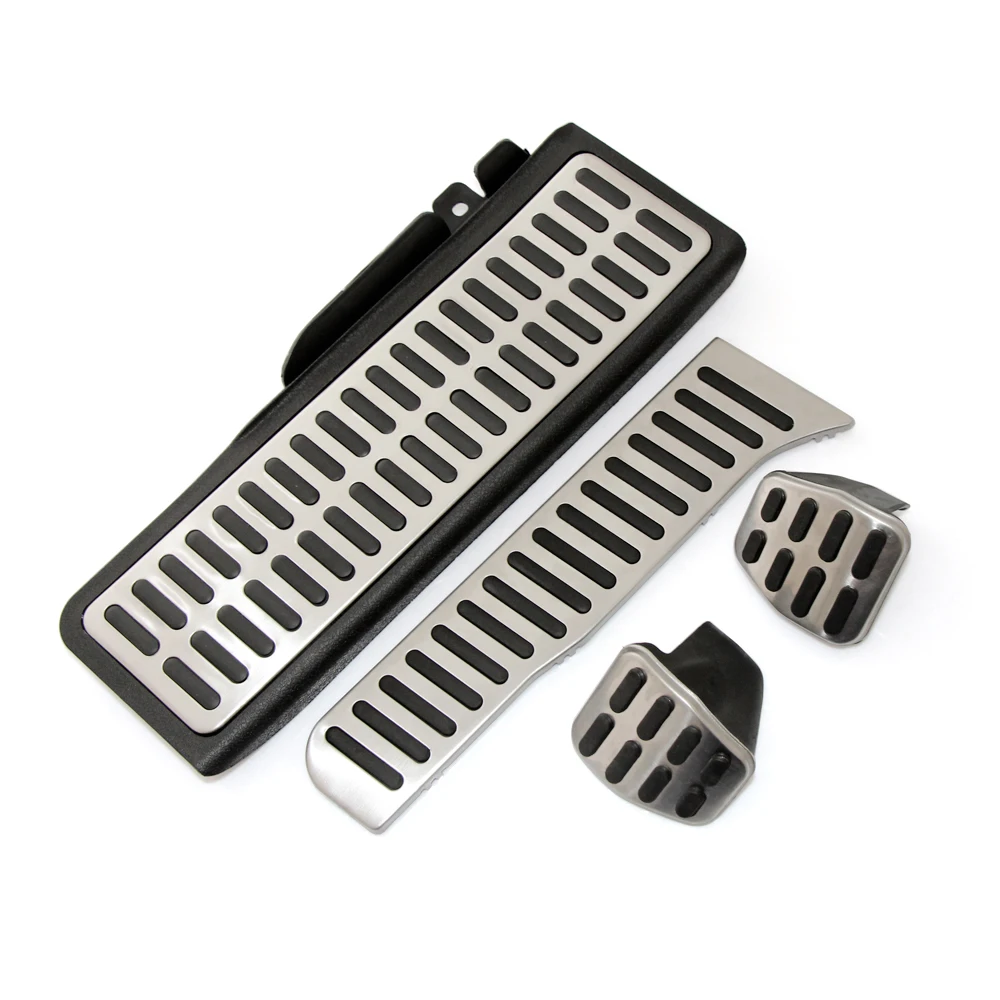 Auto Pedal Set, Aluminium Auto Pedal Auto Bremspedal Auto Gaspedal Kupplung  Bremse Pedalkappen, FüR Golf 5 6 Jetta Mk5 Mk6 Scirocco Cc Passat B6 B7