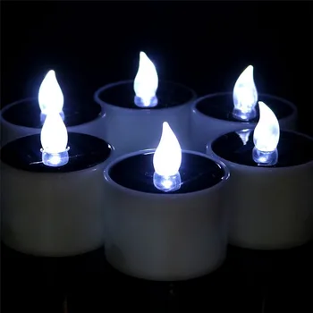 

Waterproof Electric Candle Simulation Flameless Solar Powered LED Candle Light TN99