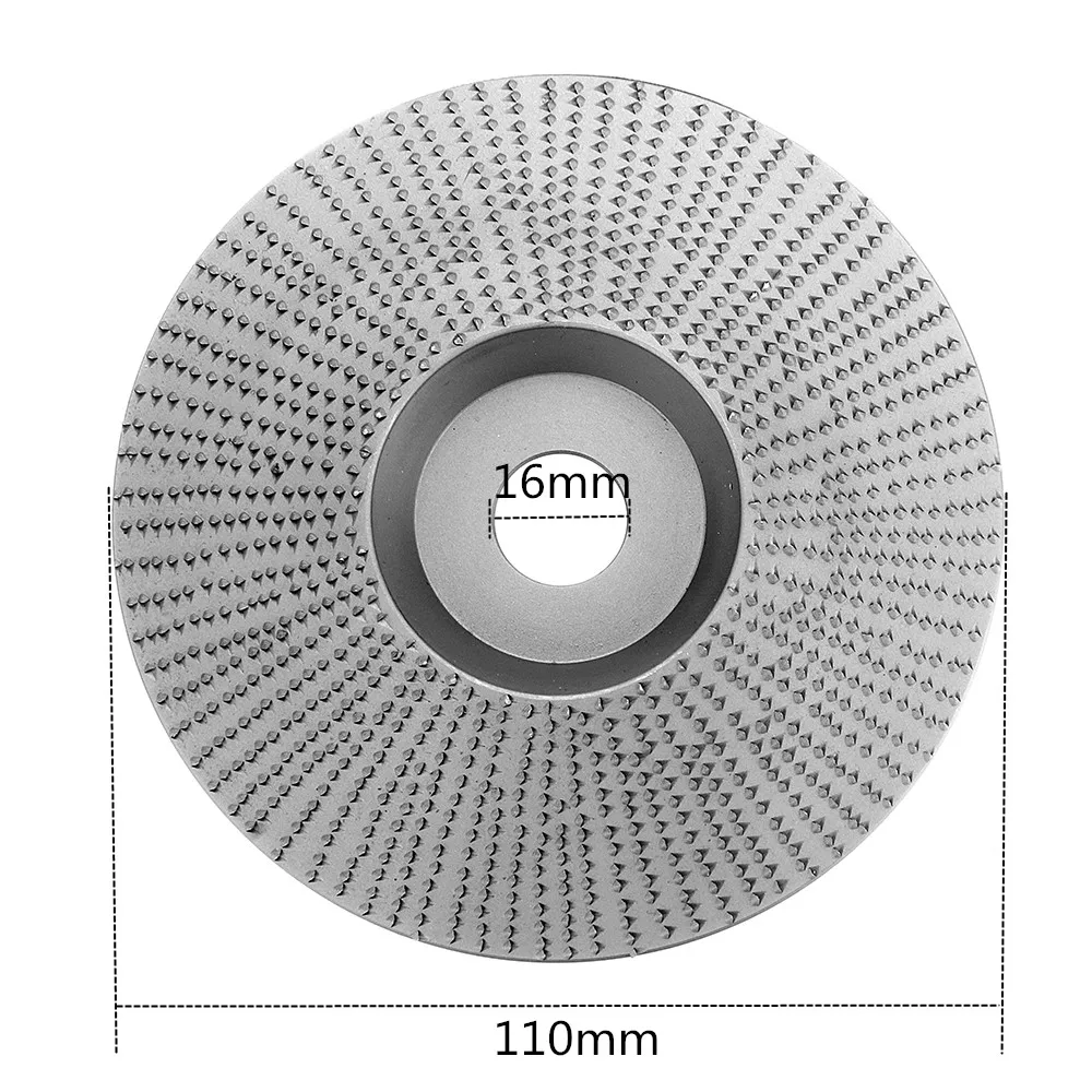 

110mm Extreme Shaping Disc 16mm Bore Tungsten Carbide Wood Carving Disc Grinder Disc for 100 115 Angle Grinder Woodworking New