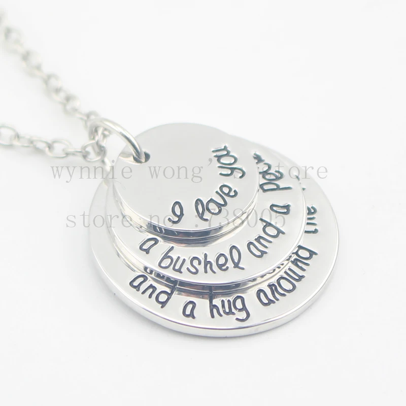 2016 Лидер продаж! Украшения ручной штамповки вдохновили украшения Я тебя люблю