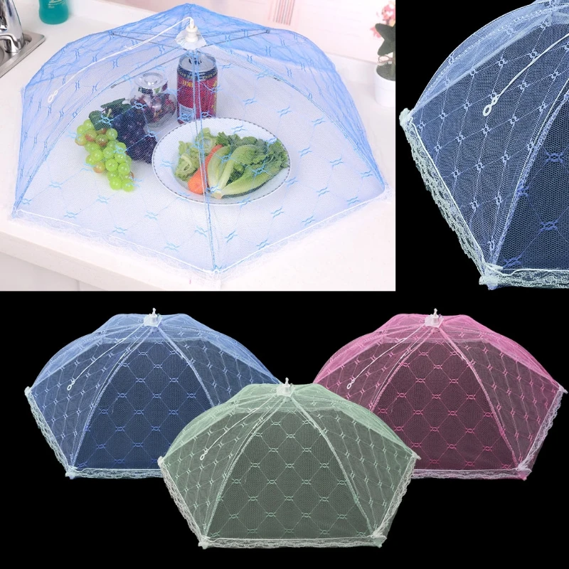 Складной зонт с защитой от мух, москитная сетка для пикника, защитный Шестигранник, аксессуары для пикника