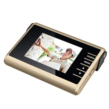 3.0 Pulgadas Inteligente 1.0MP HD Digtial Cámara Mirilla Espectador de La Puerta LED de Visión Nocturna de Detección de Movimiento de 120 Gran Angular Vista de Música timbre de la puerta