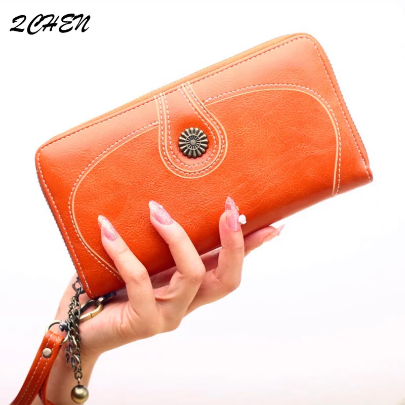 2019 Women Wallets Female Long Brand Zipper Phone Lady Vintage Leather Purse Summer New Purses Woman Wallet Card Holder 219 2019 Women Wallets Female Long Brand Zipper Phone Lady Vintage Leather Purse Summer New Purses Woman Wallet Card Holder 219