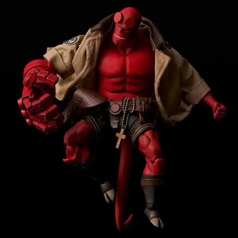 Mezco Real Clothes Can be Undress Hellboy PVC Action Figure Model Toy Doll Christmas Gift