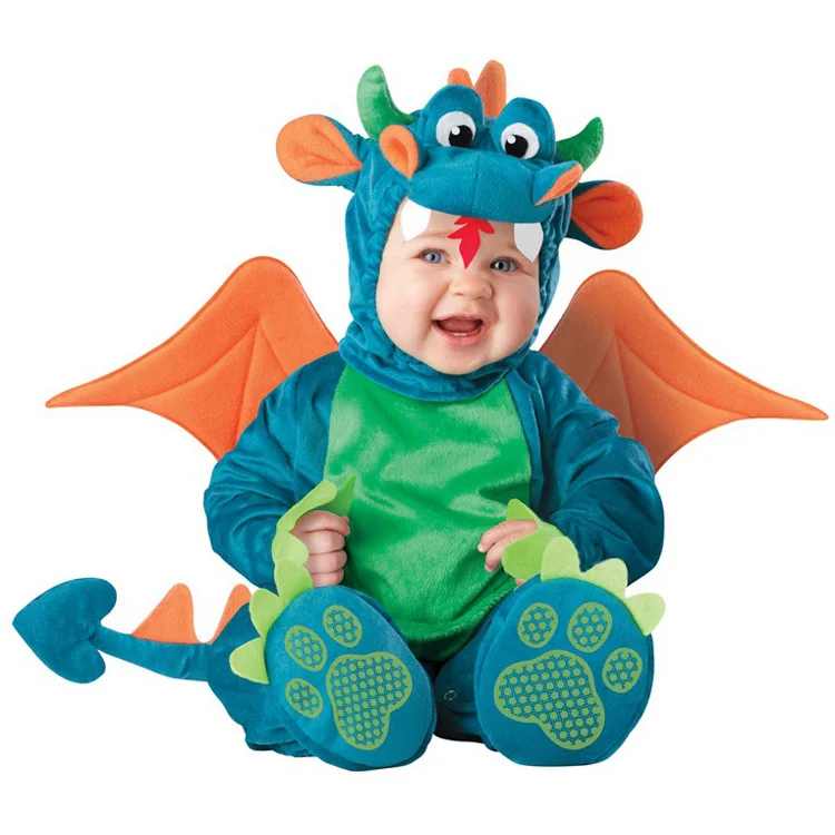 New-Arrival-High-Quality-Baby-Boys-Girls-Halloween-Dinosaur-Costume-Romper-Kids-Clothing-Set-Toddler-Co (1)