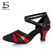 2017 New Arrival Adult Ladies Girl Ballroom Latino Dancing Shoes Med Heeled Soft Sole Professional Tango
