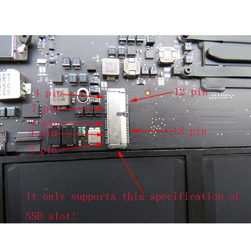 SSD адаптер M2 на SSD для Macbook Air 2013 M.2 MKey PCIe X4 NGFF на SSD для ноутбука Apple