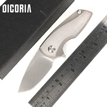 DICORIA гном Титан ручка D2 нож со складным лезвием шарик подшипника тактического выживания Отдых Охота; открытый воздух Ножи EDC инструменты
