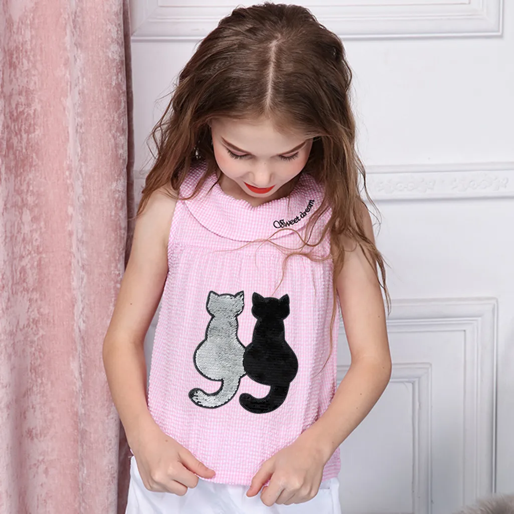 2018 Новый Cat обратимое изменение Цвет аппликация пришивная патчи для одежды DIY