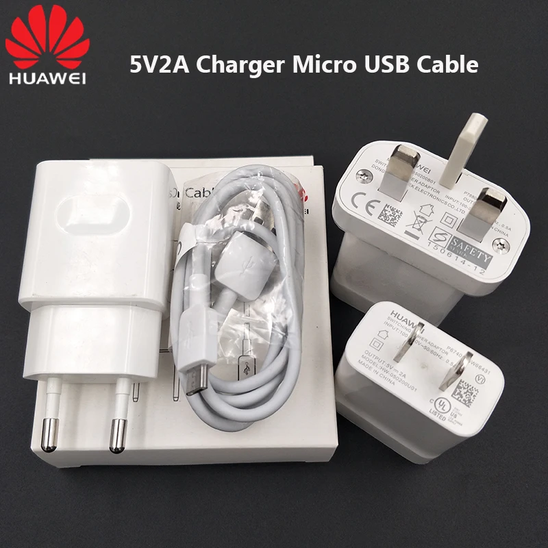 

Original Huawei Fast Charger Wall Power Adapter USB Micro Data SYNC Cable For Huawei 6 7 S Mate7/8/9 lite 8S P6 P7 plus Nova 3i