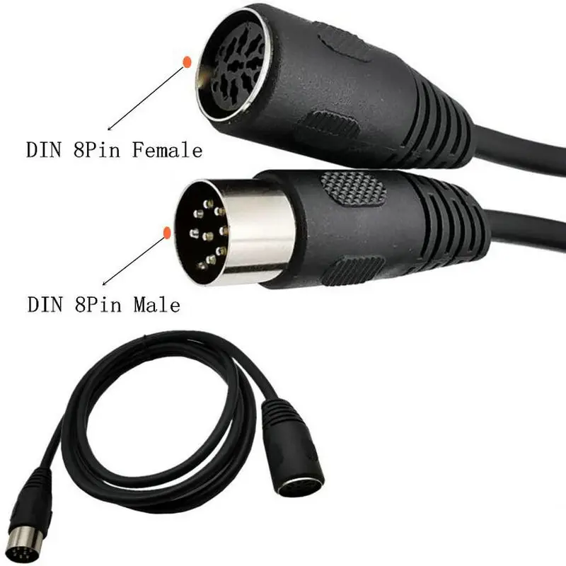 

8 PIN DIN male to female Extention speaker Audio Cable 0.5M 1.5M 3M