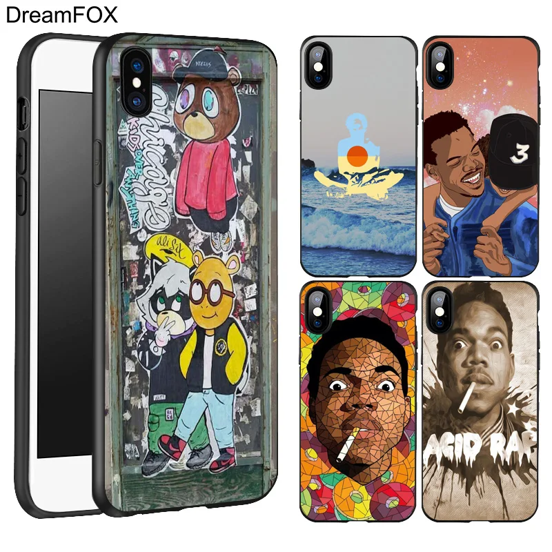 DREAMFOX L126 Chance The Rapper Black Soft TPU Silicone Case Cover For Apple iPhone 11 Pro XR XS Max X 8 7 6 6S Plus 5 5S 5G SE |