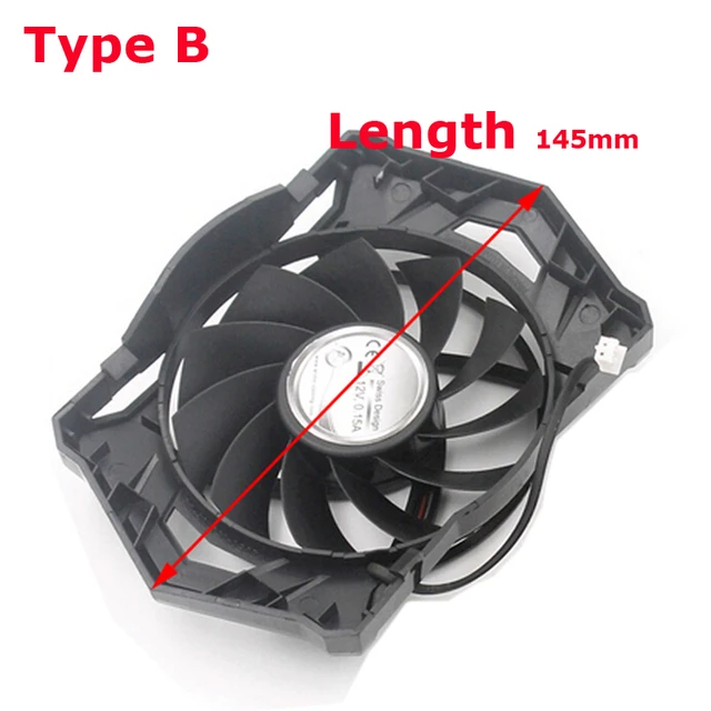 Cheap 145MM Brand New Computer Cooling Fan Radiator Graphics Video Card Cooler For Sapphire HD5550 512M GDDR5