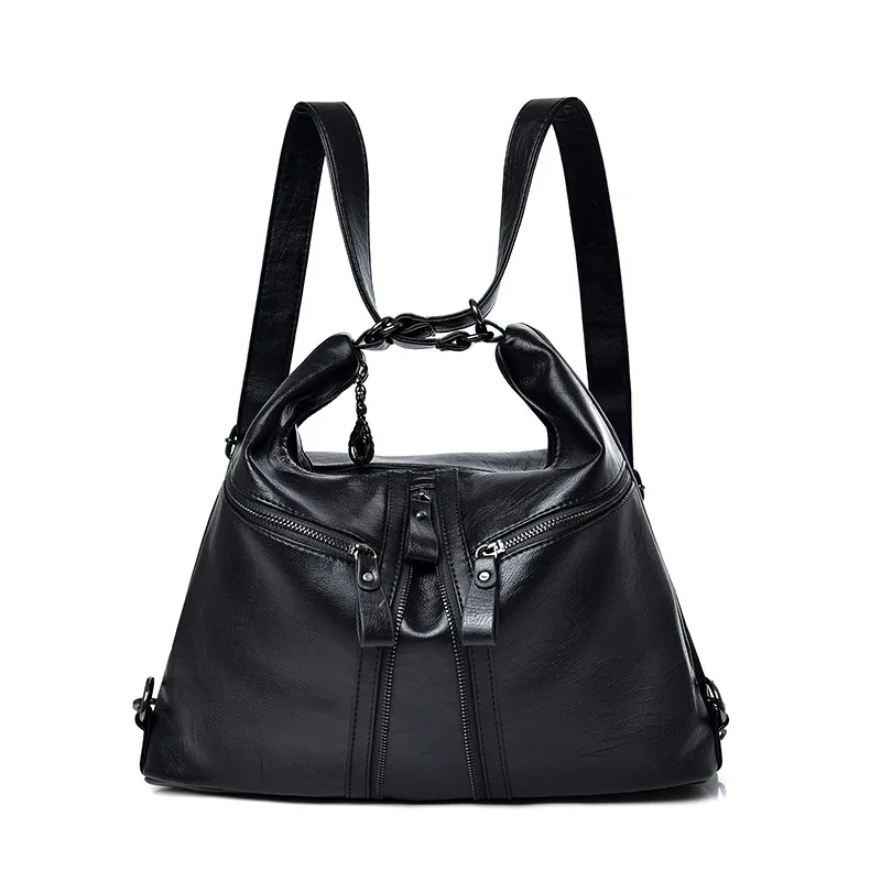 ELUNICO 2019 корейский стиль Street Leisure Multifunctional Tote сумки для женщин кожаные сумочки