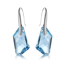 100% Cristales Originales de Swarovski pendientes con encanto caliente bueno para 2017 de Regalo de Navidad Bijoux