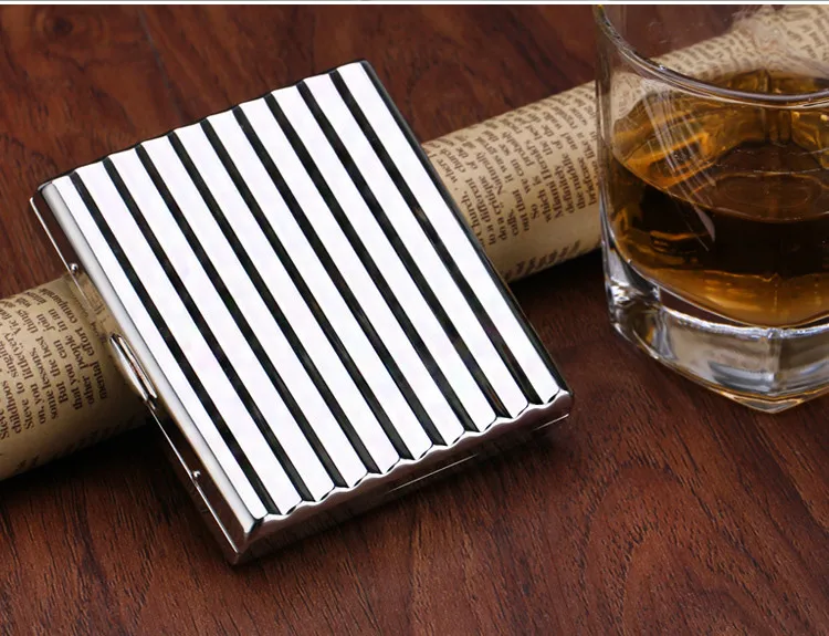 

Creative Personality Of Ultra-thin Stainless Steel Metal Copper Cigarette Case Cigarette Smoke Box Boy Fixture Cigarettes Boxes