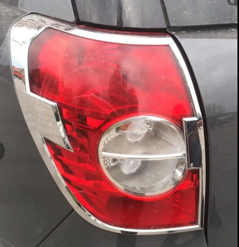 

ABS Chrome Rear Headlight Lamp Cover Trim 2PCS Fit For Chevrolet Captiva 2012 2013 2014 2015
