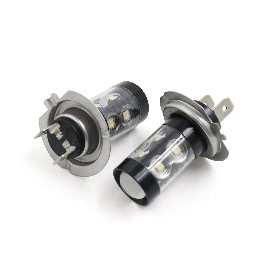 Uxcell 2 шт. 50 Вт H7 черный корпус белый 2828 SMD 10 светодиодов противотуманная фара для