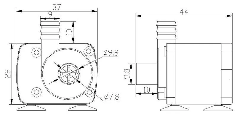 Jt-180A DC 12V 24V 350L/ч Micro dc погружной насос для аквариума от китайского производителя насос