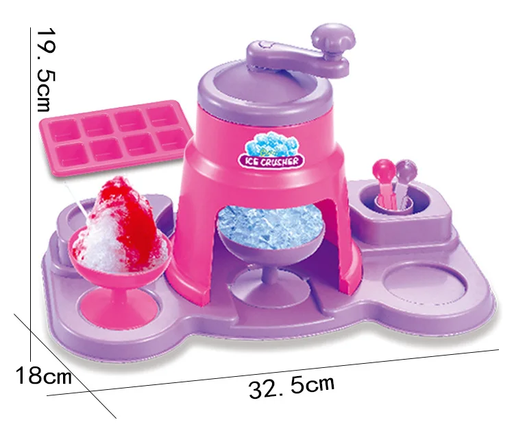 Мини-детский игровой набор игрушечной посуды мультяшная дробилка для льда Детские Классические игрушки Моделирование мороженого смузи машина детская игрушка