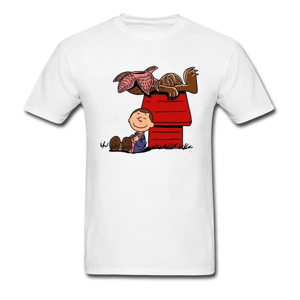

Lasting Charm Stranger Peanuts Sports T-shirt Men Life T Shirt Eater Flower Pet Tshirt Top Things White