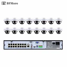BFMore 16CH H.265 5.0MP 4.0MP 48 V POE NVR KIT UHD CCTV Системы комплект ip-камер Onvif P2P Крытый камеры видеонаблюдения FTP сигнализации "сделай сам"