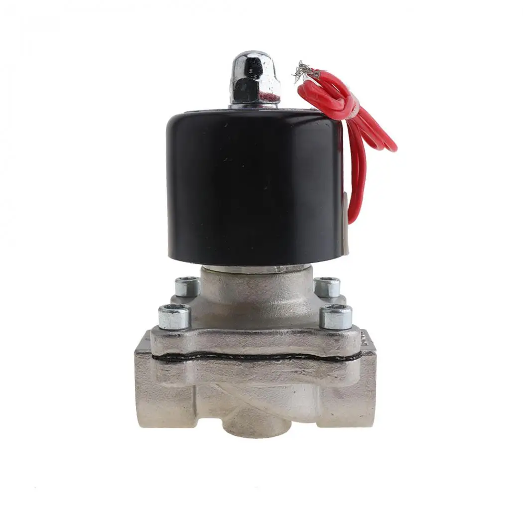 

1/4'' AC220V AC110V Normally Closed Type Stainless Steel Electric Solenoid with Two-position Valve for Water Oil Gas
