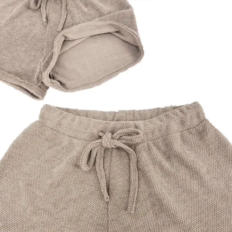 Women 2019 Summer Beach Leisure Shorts Elastic Solid High Waist Loose Lace-up Shorts Women 2019 Summer Beach Leisure Shorts Elastic Solid High Waist Loose Lace-up Shorts